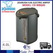 ZOJIRUSHI CD-WBQ40 4.0L ELECTRIC AIRPOT, 1 YEAR WARRANTY