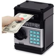 Mini ATM Password Money Box Electronic Piggy Bank Safety Cash Coins Saving Box Automatic Deposit Banknote