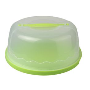 Round Cake Carrier Handheld Plastic Pastry Storage Holder Dessert Container  Cover Case Birthday Wed