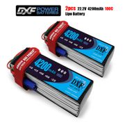 DXF 6S 22.2V 4200mah 100C-200C Lipo Battery 6S  XT60 T Deans XT90 EC5 For FPV Drone Airplane Car Racing Truck Boat RC Parts