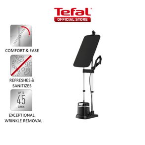 Tefal All-in-One Ironing IXEO+ Garment Steamer QT1510 - 3-position smart board No burn - safe for all fabrics removable base 1L water tank iron head