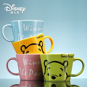 350ML Disney Mickey Mouse Coffee Mugs with Spoon Cartoon Daisy