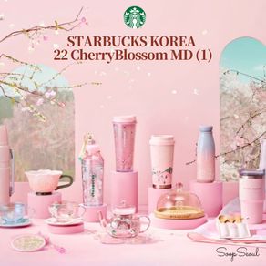 Starbucks Korea 2022 Cherryblossom MD Limited Edition Glass Tumbler waterbottle coldcup