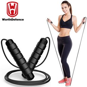 Worthdefence Professional Jump Skipping Ropes Speed Crossfit Workout Training Home Gym Fitness MMA Boxing Equipment for Women Men Kids