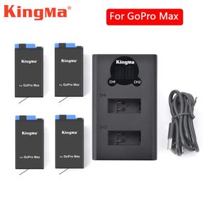 Accessories For GoPro Max Battery Li-ion Rechargeable Battery + LCD Dual Batteries Charger For GoPro Hero 8 Max Action Camera