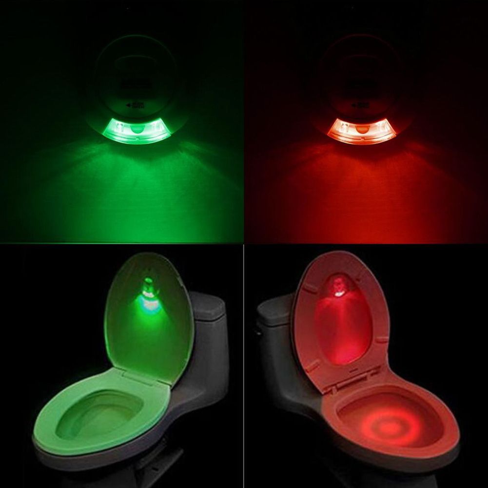 Usb Rechargeable Led Toilet Night Light Rgb 16color Pir Motion Sensor Wc  Backlight Lamp Waterproof For Bathroom Decor Nightlight - Night Lights -  AliExpress