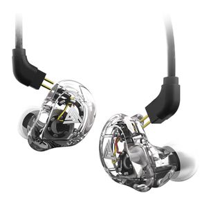 QKZ VK1 Wired In-Ear Earphones Movings Coil Bass HiFi Earbuds Coaxial four-unit Sports Headphones with Microphone