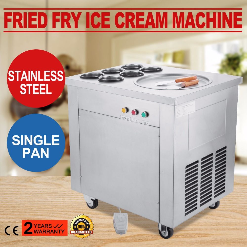 Jamielin Tabletop Use Small Electric Thai Fry Pan Ice Cream Rolled Fried  Yogurt Ice Cream Roll Machine Maker - Ice Cream Makers - AliExpress