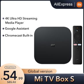 Original Global Xiaomi Mi TV Box S 4K HDR Android TV 8.1 Ultra HD