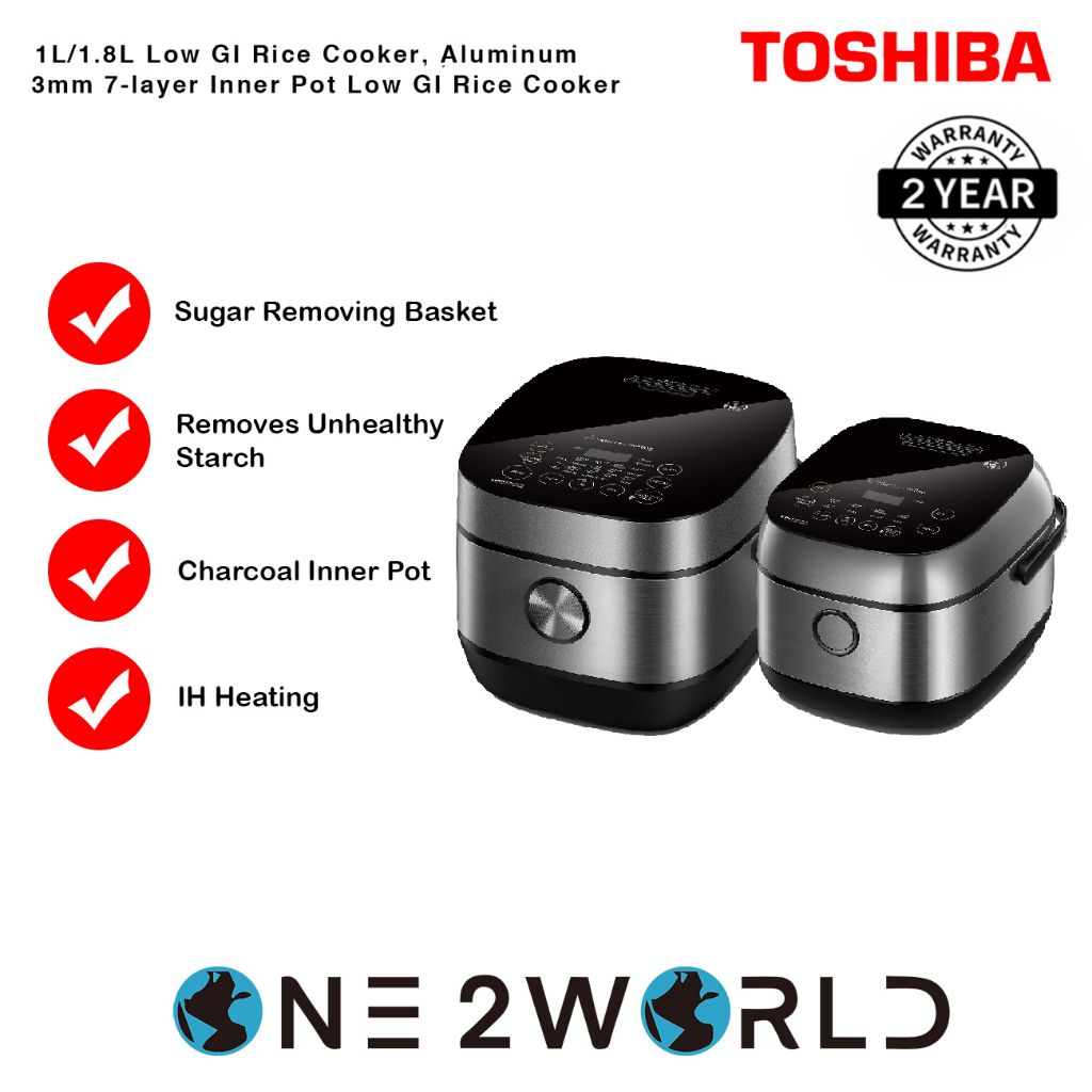 Toshiba 1.0L Digital Rice Cooker RC-10DR1NS