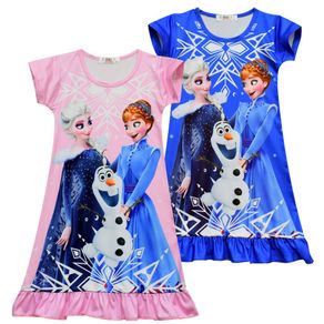 Girls Frozen Anna Elsa Party Dress Princess Costume Dresses Cosplay clothes