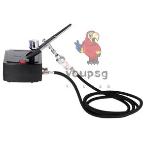 Multi-purpose Airbrush Mini Air Compressor Set Gravity Feed Air