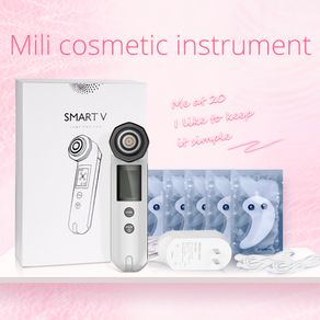 Surebeauty 5in1 Vibration LED Light Photon RF Skin Facial Massage Patches Puffy Swell Eyes Care with 5 pairs Eye Patch