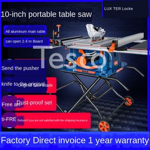 10 inch woodworking sliding table saw household electric tool cutting machine dust-free electric saw multi-function panel saw