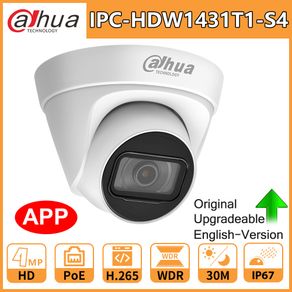 Dahua Original HD 4MP IP Camera IPC-HDW1431T1-S4 Security PoE IR30m Night Vision H.265 IP67 WDR 3D DNR BLC Home Outdoor Webcam