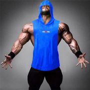 New Brand Fashion Workout Gym Vest Fitness Cotton Sleeveless Shirts Tank Tops Men Fitness Sport Singlet Clothing Bodybuilding