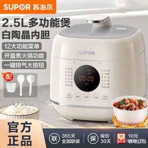 Electric Pressure Cooker 2-3 People Automatic Intelligent Mini 2.5L High  Pressure Cooker Rice Cooker