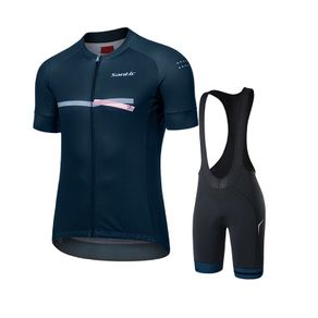 Santic Men Cycling Jersey Suit Breathable Summer Sport MTB Bib Shorts Cycling Clothing Short Bike Jersey for Men WM0CT081