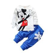 Mickey Mouse Boy Suits Baby Boys Clothing Sets Children Cartoon Mickey Long Sleeve T-shirt and Pants Suit For 1-5 Years Old Kids Casual Clothes Toddler Boy Sports Clothes Set Costume