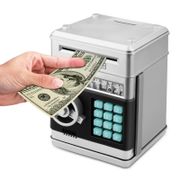2020 Electronic Piggy Bank ATM Password Money Box Cash Coins Saving Box ATM Code Bank Automatic Deposit Banknote Christmas Gift