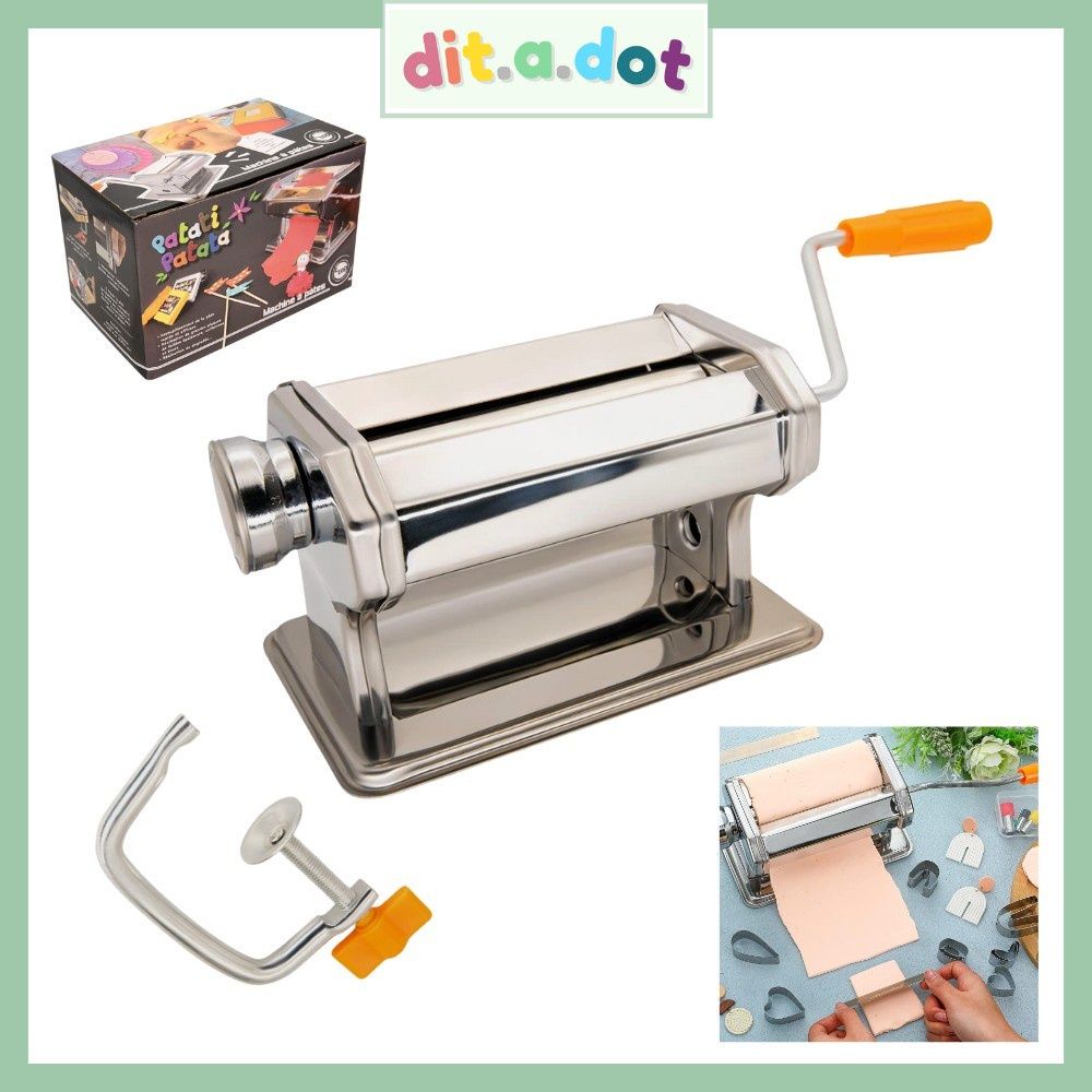 Portable Stainless Steel Craft Polymer Clay Rolling Machine Press Roller  Hand Cranked Handmade Press Pasta Tools