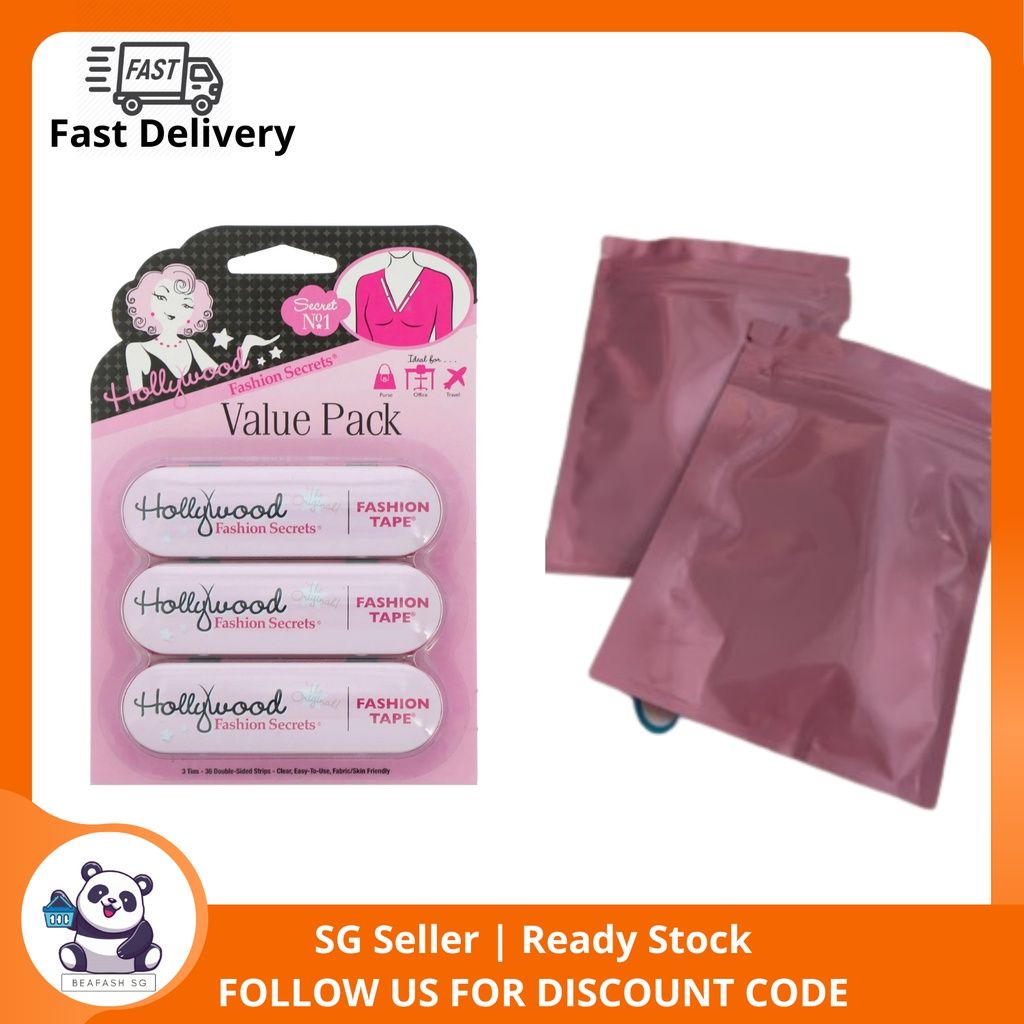 hollywood fashion secrets fashion tape value pack 3 tins 36 double sided  strips Prices and Specs in Singapore, 12/2023