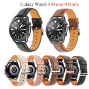 Leather Strap for Samsung Galaxy Watch 3 Band 41mm 45mm Strap 20mm 22mm Replacement Wristband for Galaxy Watch 46mm 42mm