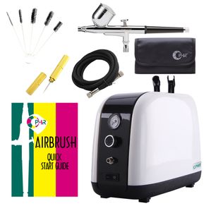 OPHIR Air Compressor Kit with Airbrush for Skin Care Beauty Makeup System Face Body Paint Facial Machine AC057+004+023+035+PB