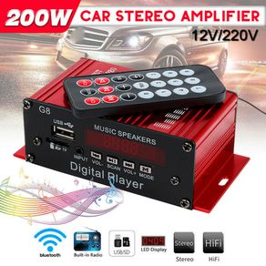 12V/220V 360W G919 Mini Amplificador Audio Bluetooth Stereo Power Amplifier  Digital FM SD Hifi 2CH Amp Music Player For Car Home - AliExpress