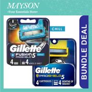 [Bundle Deal] Gillette Fusion 5 ProShield Chill Razor Cartridges Refills | 4 per pack