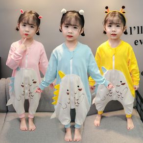 Baby One-Piece Summer Long Sleeve Air Conditioning Clothing Thin
