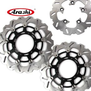 ARASHI GSX-R1000 Front Rear Brake Rotors Brake Disc Fit SUZUKI GSXR1000 2014 2013 2012 2011 2010 2009 GSX R1000 GSXR600 GSXR750