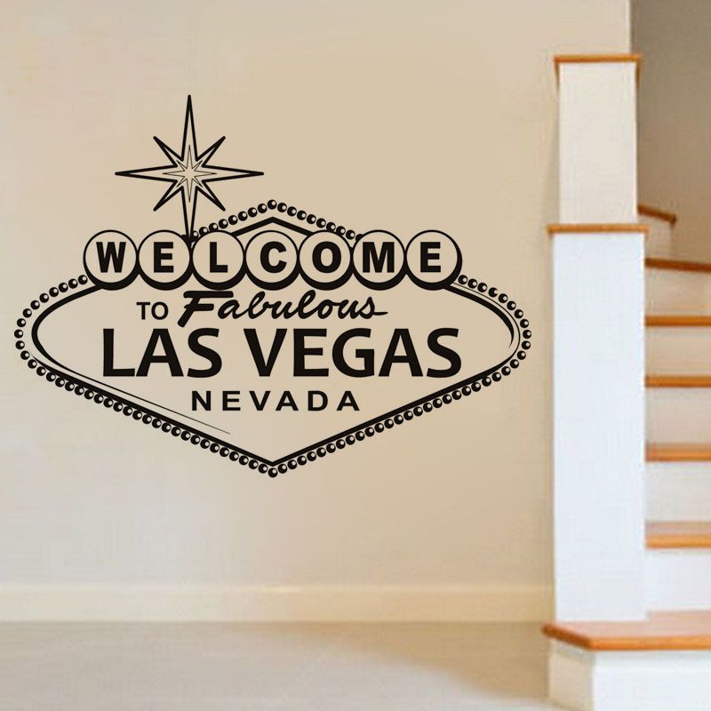 Welcome to Fabulous Las Vegas Sign Wall Decal Vinyl Sticker 