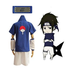 Anime Cosplay Uchiha Sasuke Costumes para Adultos Naruto