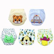 5pc/ Lot Baby Children Reusable Underwear Breathable DiaperS Training Pants Can Tracked Suit for 6-16kg