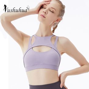 New Front Dig Hole Design Women Sports Bra Hollow out back Yoga Top Women Running Bra Gym Sexy Fitness Exercise Bra Underwear