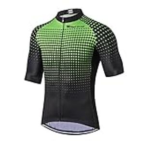 Mens Cycling Jersey Short Sleeve, Mountain Bike Shirt Bicycle Clothing for Riding Biking Biker MTB Cyclist Dirt BMX Road