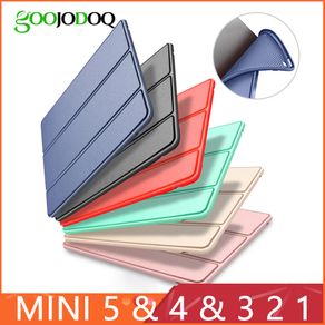 Case for iPad Mini 3 2 1 Case PU Leather Silicone Soft Back Cover For ipad Mini 3 Smart Stand Cover For iPad Mini 2 Funda