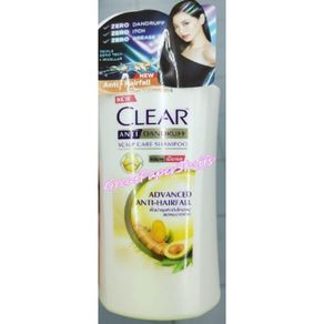 Clear Anti Dandruff Scalp Shampoo  435ml  x  2 Bottles   +  Free 3pcs  x 3  ply mask