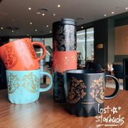 #【Spot Send】Starbucks Zhenxuan Beijing Square Limited Edition Phoenix Classic Fog Black Ceramic Mug Couple Coffee Cup Tea Cup
