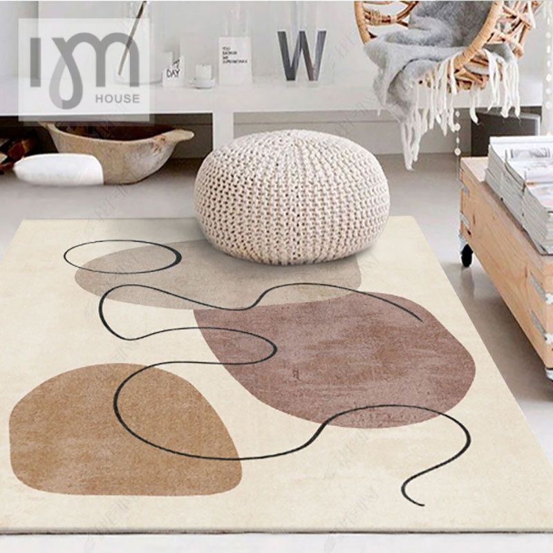 American Pastoral Living Room Carpet Dining Table Foot Pad Bedroom Large  Size Study Rectangular Floor Mat Washable Study Rug - AliExpress