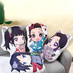 Fancyqube Anime Demon Slayer Kimetsu no Yaiba Kamado Tanjirou Kamado Nezuk Plush Toy Doll Stuffed Cushion Pillow