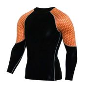 Quick Dry Compression Men's Long Sleeve T-Shirts Running Shirt Fitness Tight Tennis Soccer Jersey Gym Demix Sportswear  S88