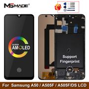 Super AMOLED For Samsung Galaxy A50 SM-A505FN/DS A505F/DS A505 LCD Display Touch Screen Digitizer With Frame For Samsung A50 lcd