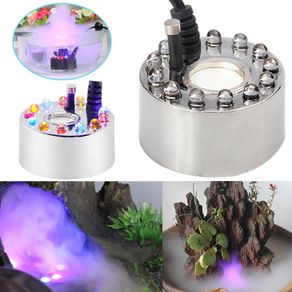 Ultrasonic Mist Maker Fogger Water Fountain Pond 12 LED