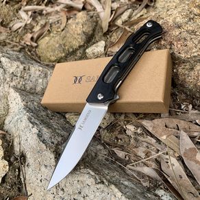 SAMSEND  Folding Knife 440C  Blade G10+ steel Handle Bearing Outdoor Camping Hunting Survival  Pocket  tools gift knife