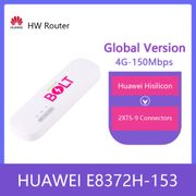 Unlocked Huawei E8372 E8372h-153 150Mbps 4G Wifi USB Modem LTE Wifi Dongle Support 10 Wifi Users Black White Color free antenna