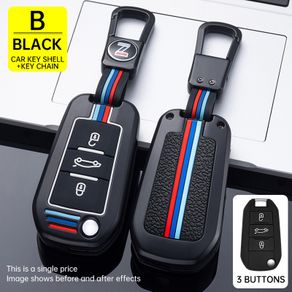 For Peugeot 208 508 3008 5008 Citroen C4 Car Key Holder Case Cover Keychain  Fob