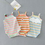 ▾Summer Newborn Baby Rompers Baby Clothing Sleeveless Cotton Jumpsuit Infant Boy Girl clothes Nightwear