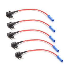 5Pcs/lot New Car Auto Add-a-circuit Fuse Tap Adapter Standard ATO ATC Blade Fuses Holder Car Fuse Adapter